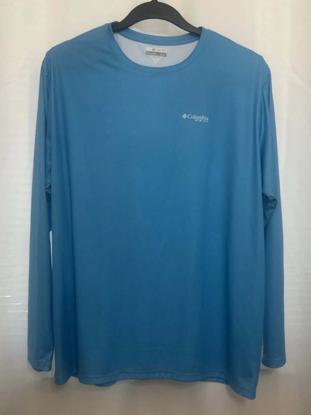 Columbia PFG Omni-Shade Long Sleeve Fishing Shirt Men's 3x/3TF Blue Polyester - Picture 2 of 11